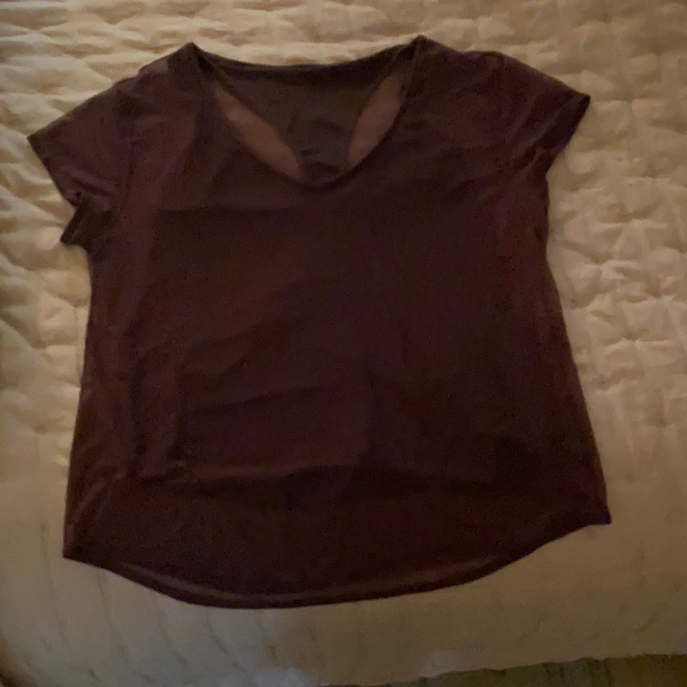 Lululemon short sleeve maroon top